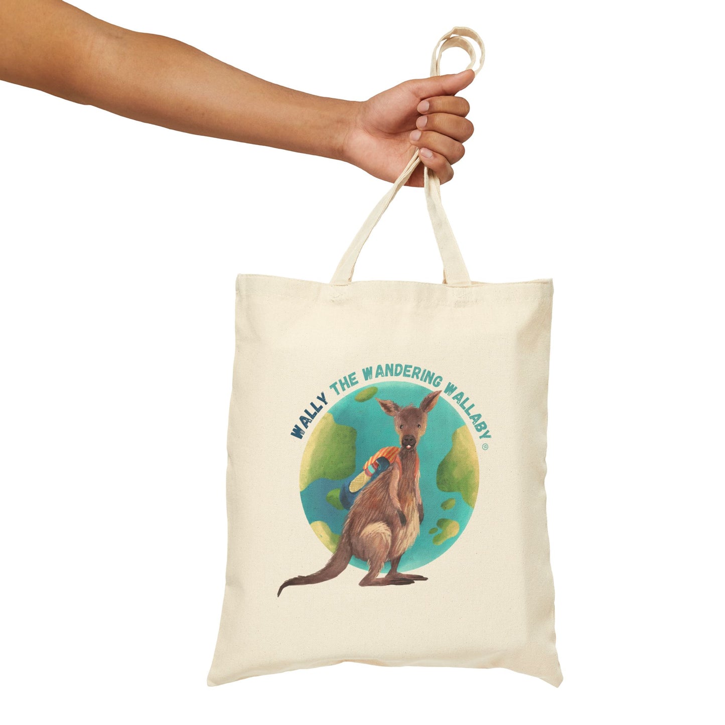 Wally/Global Greetings Double-sided Canvas Tote Bag