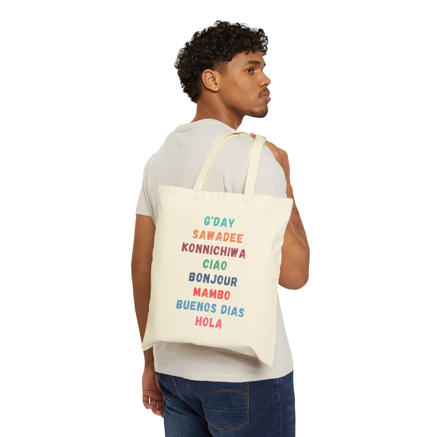 Wally/Global Greetings Double-sided Canvas Tote Bag