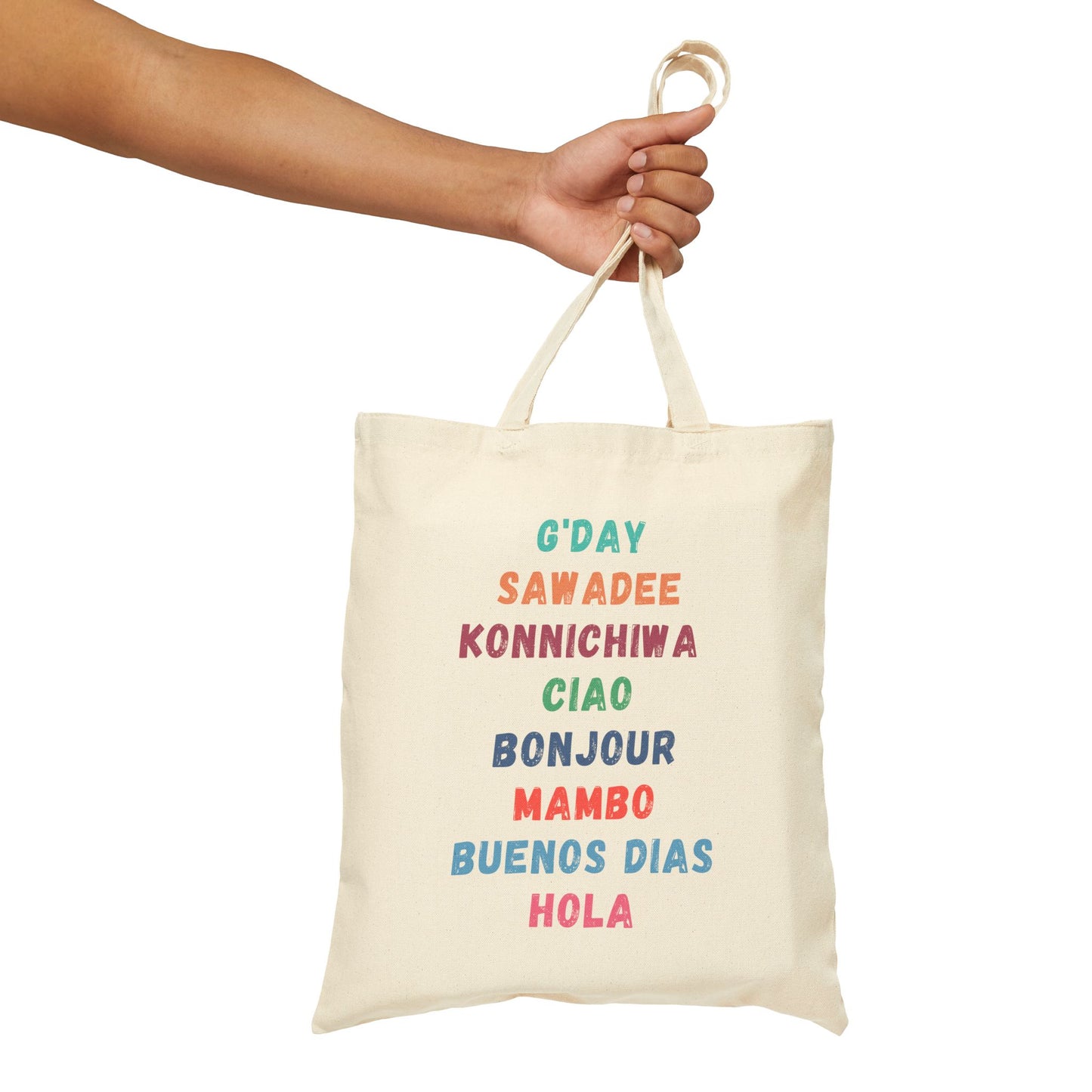 Wally/Global Greetings Double-sided Canvas Tote Bag
