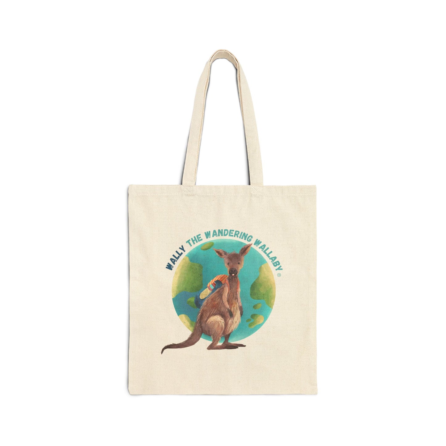 Wally/Global Greetings Double-sided Canvas Tote Bag