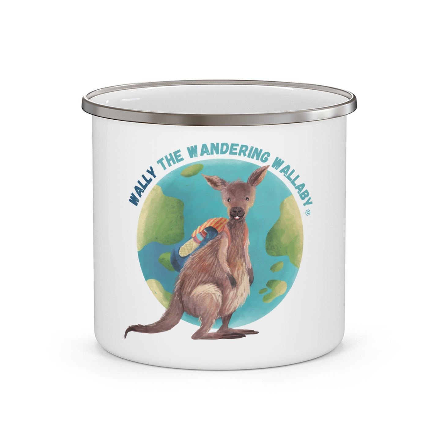 Wally Enamel Camping Mug