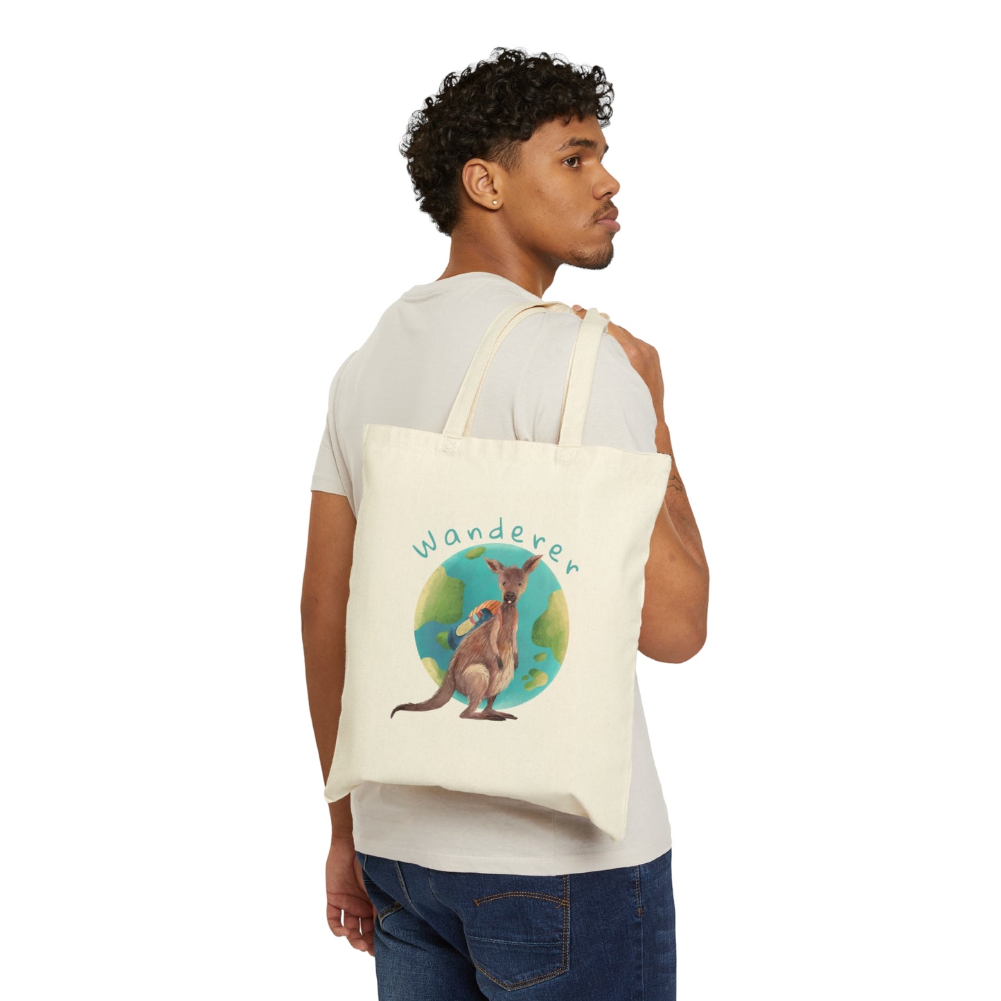 Wanderer/Global Greetings Double-sided Canvas Tote Bag