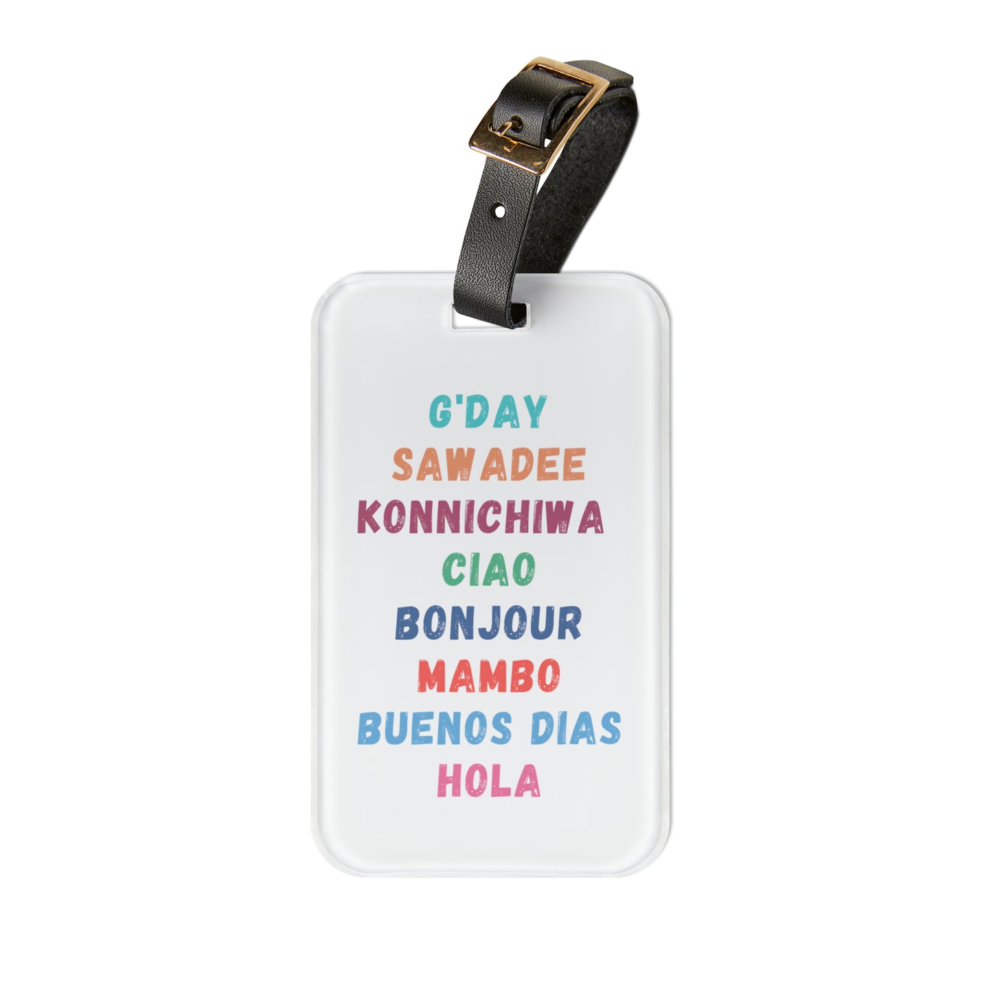 Global Greetings Luggage Tag