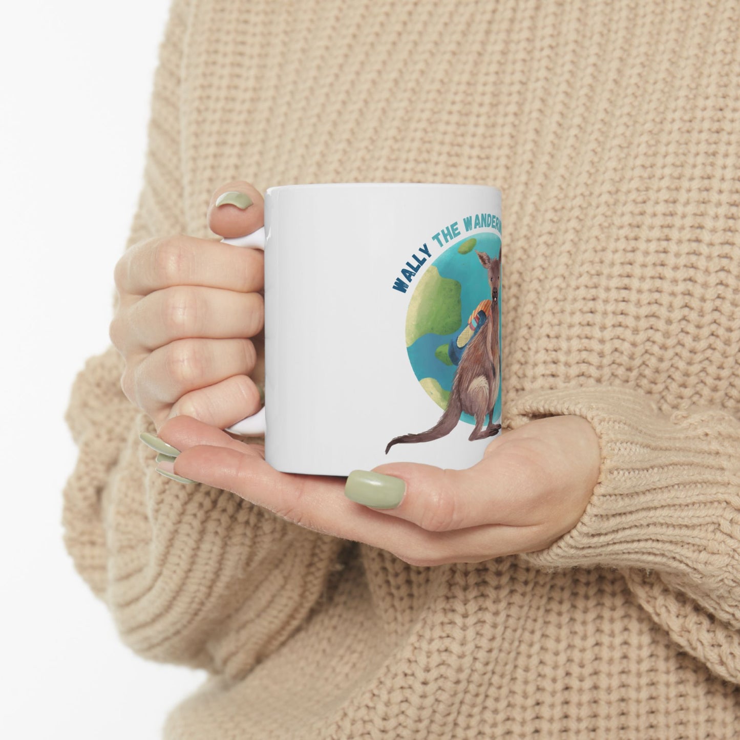 Wally the Wandering Wallaby Ceramic Mug