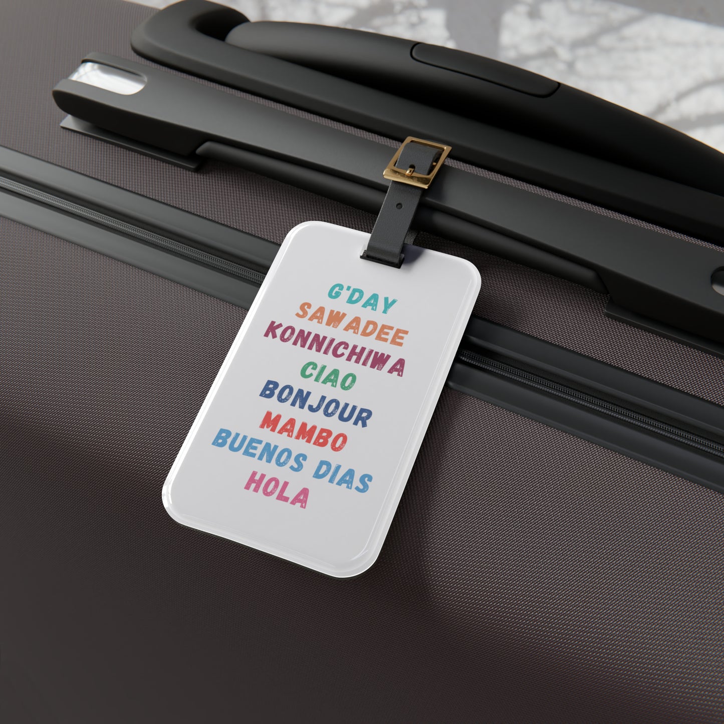 Global Greetings Luggage Tag