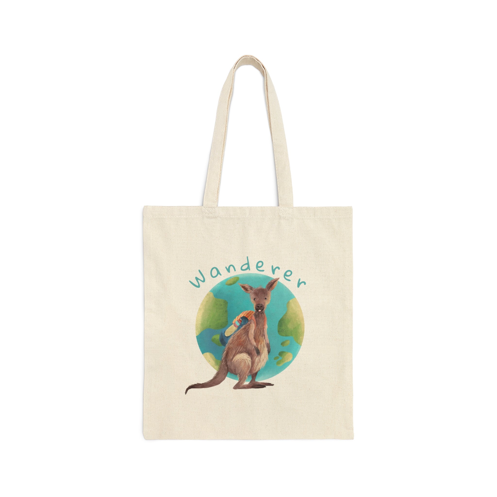 Wanderer/Global Greetings Double-sided Canvas Tote Bag