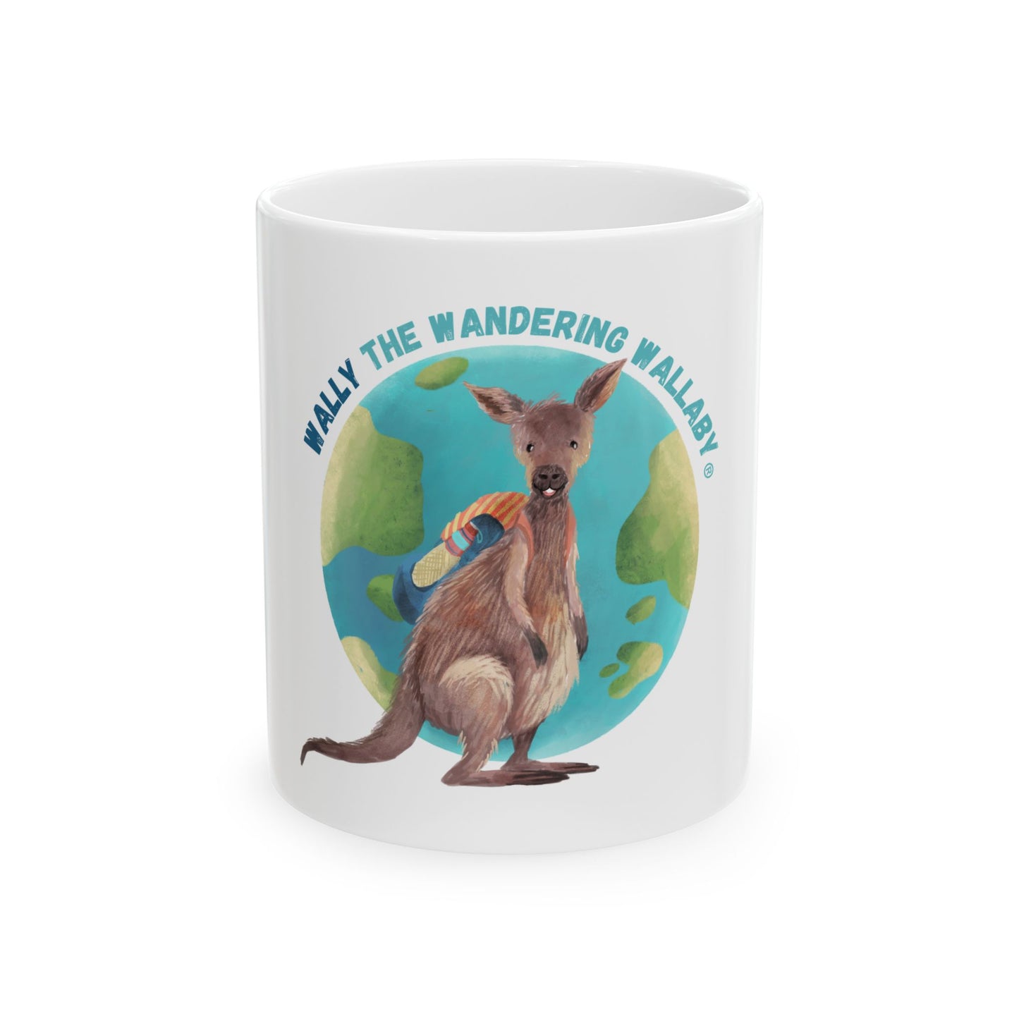 Wally the Wandering Wallaby Ceramic Mug