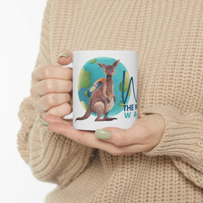 Wally the Wandering Wallaby Ceramic Mug