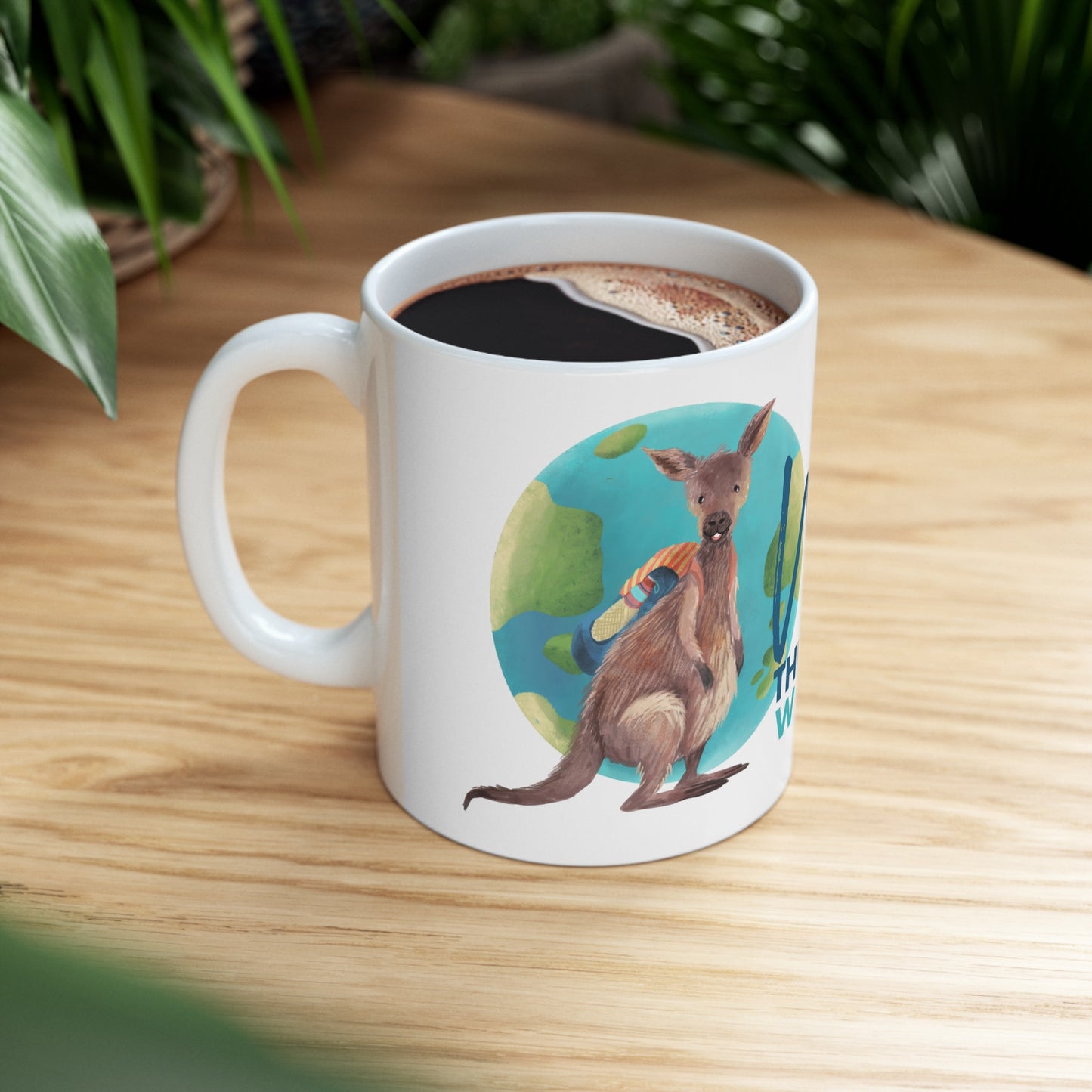 Wally the Wandering Wallaby Ceramic Mug